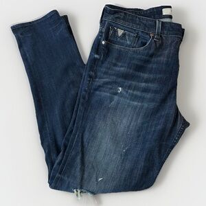 GUESS Los Angeles Men’s Slim Tapered Jeans 36x32 Dark Distressed